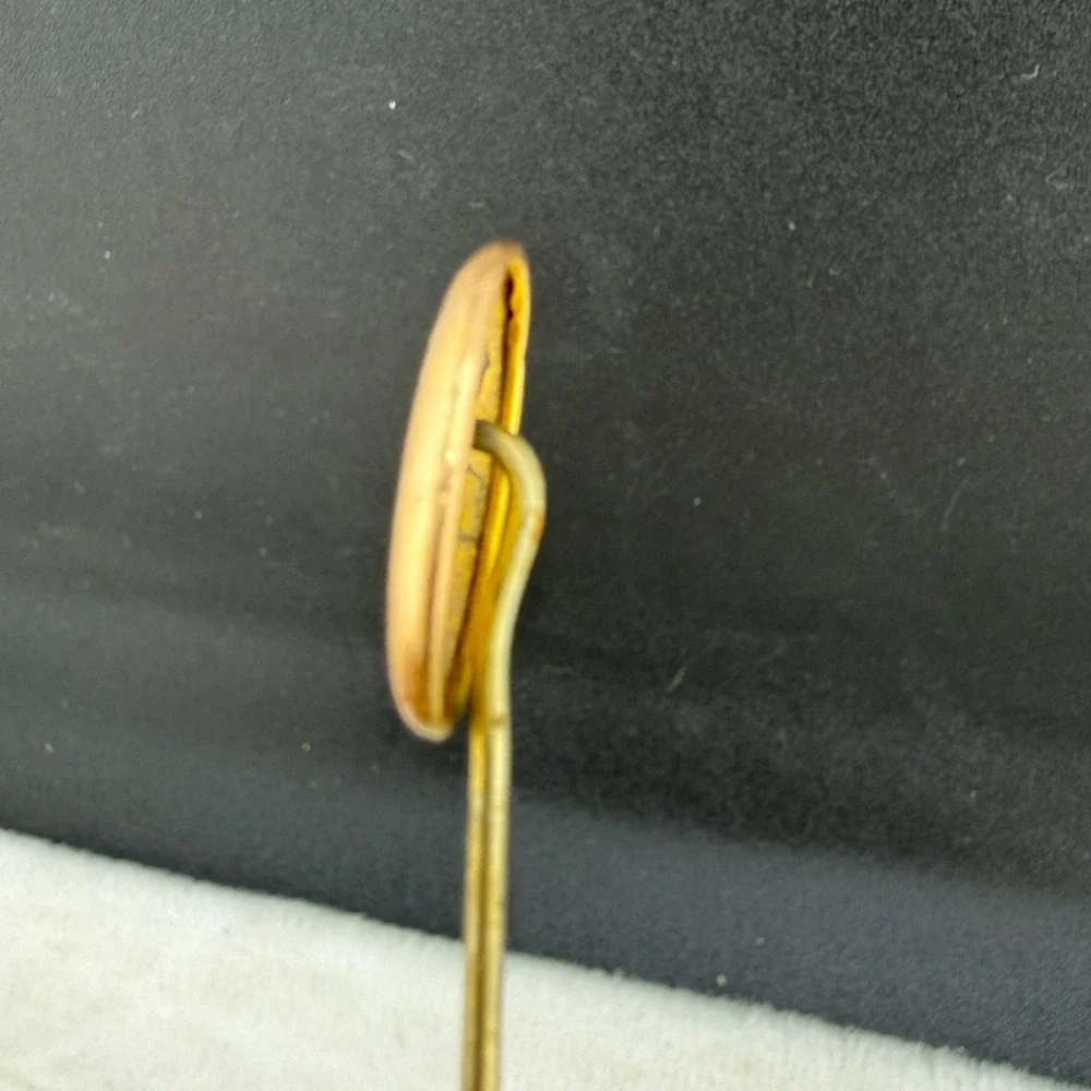 Vintage Gold Filled Stick Pin Brooch Monogram Letter C